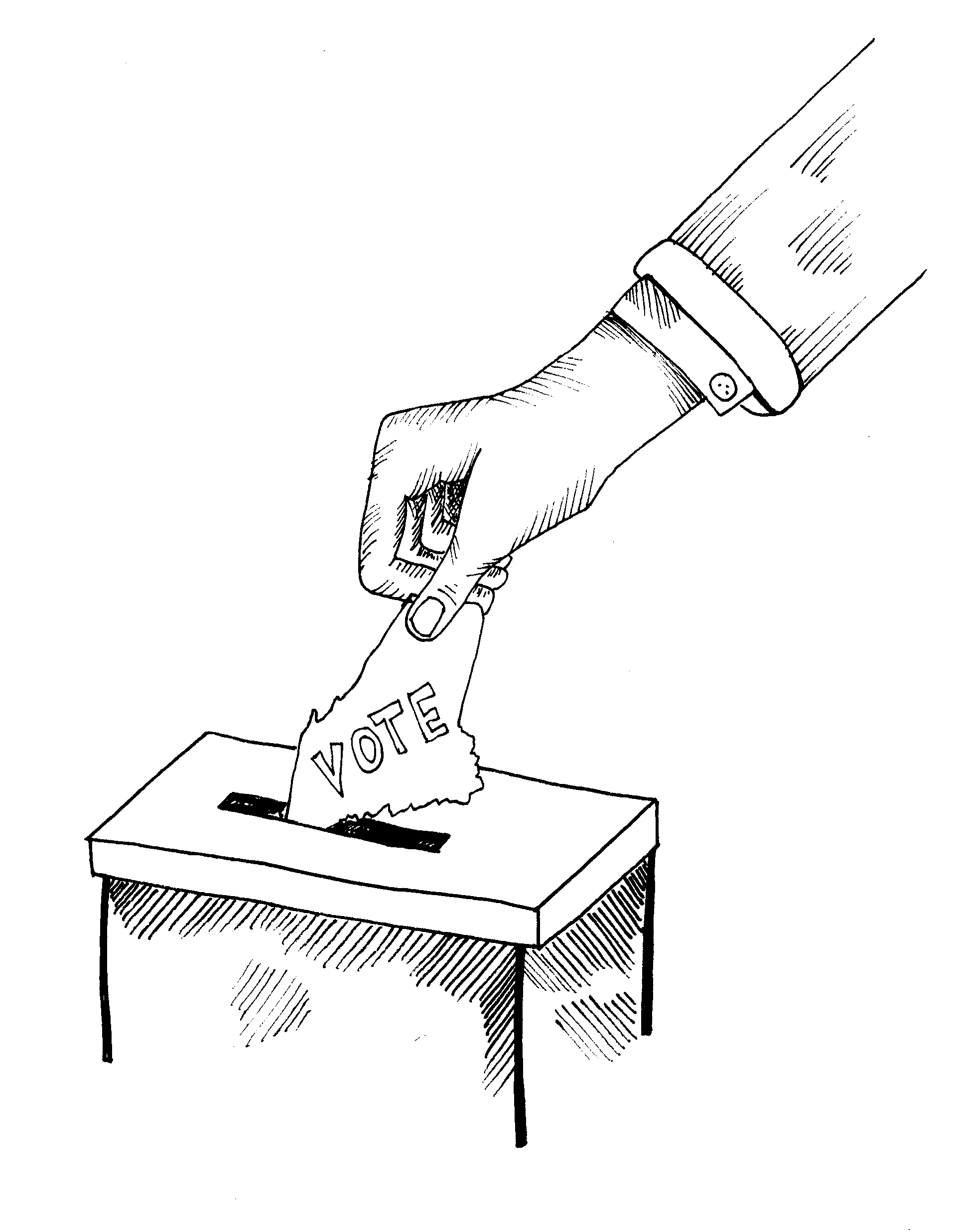 Premium Vector | Illustration of a hand holding a voting paper to put it in  the ballot box